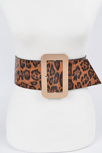 Wild About You Oversized Belt (Gold Buckle)