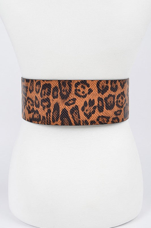 Wild About You Oversized Belt (Gold Buckle)