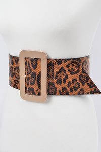 Wild About You Oversized Belt (Gold Buckle)