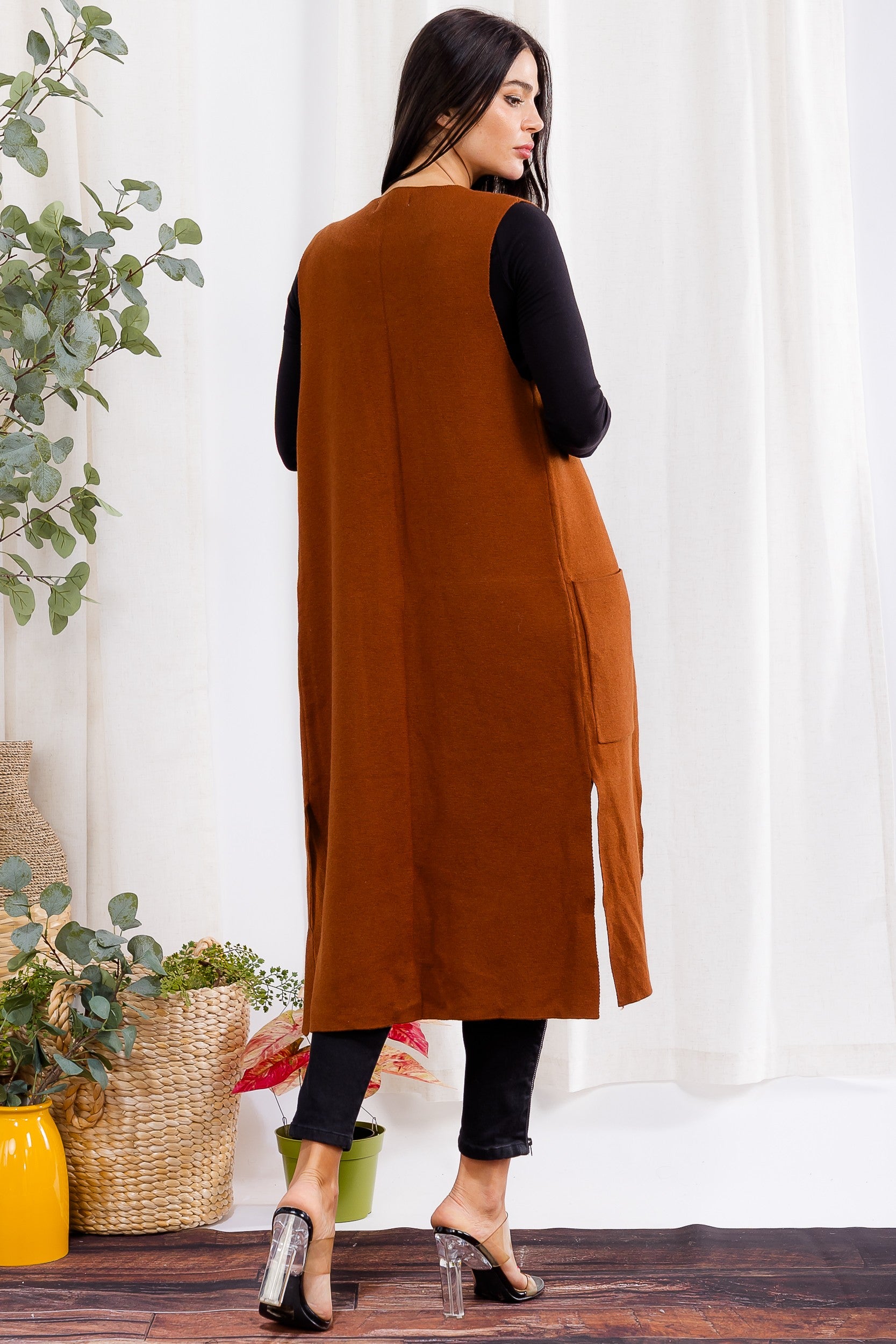 It Girl Cardigan (Rust Brown)