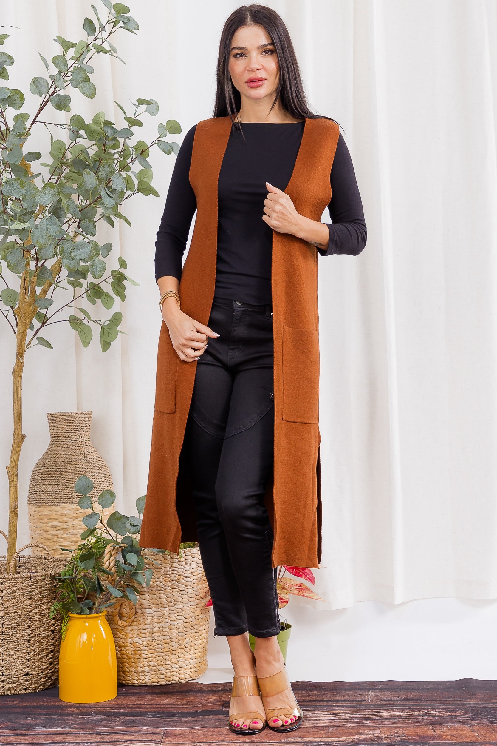 It Girl Cardigan (Rust Brown)