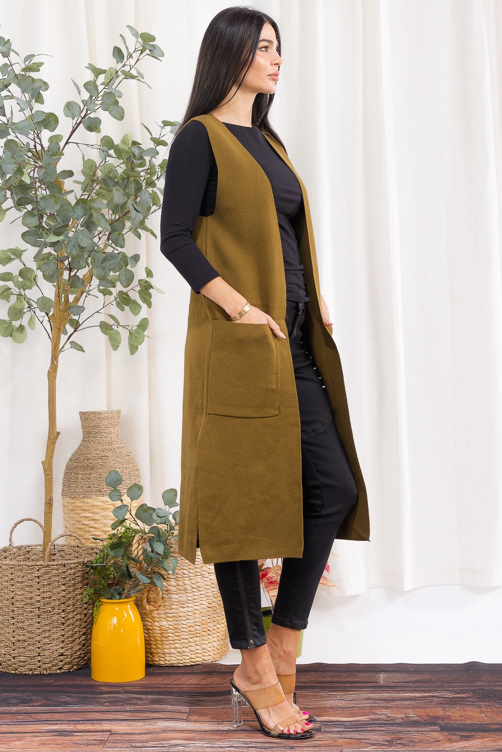 It Girl Cardigan (Olive Green)