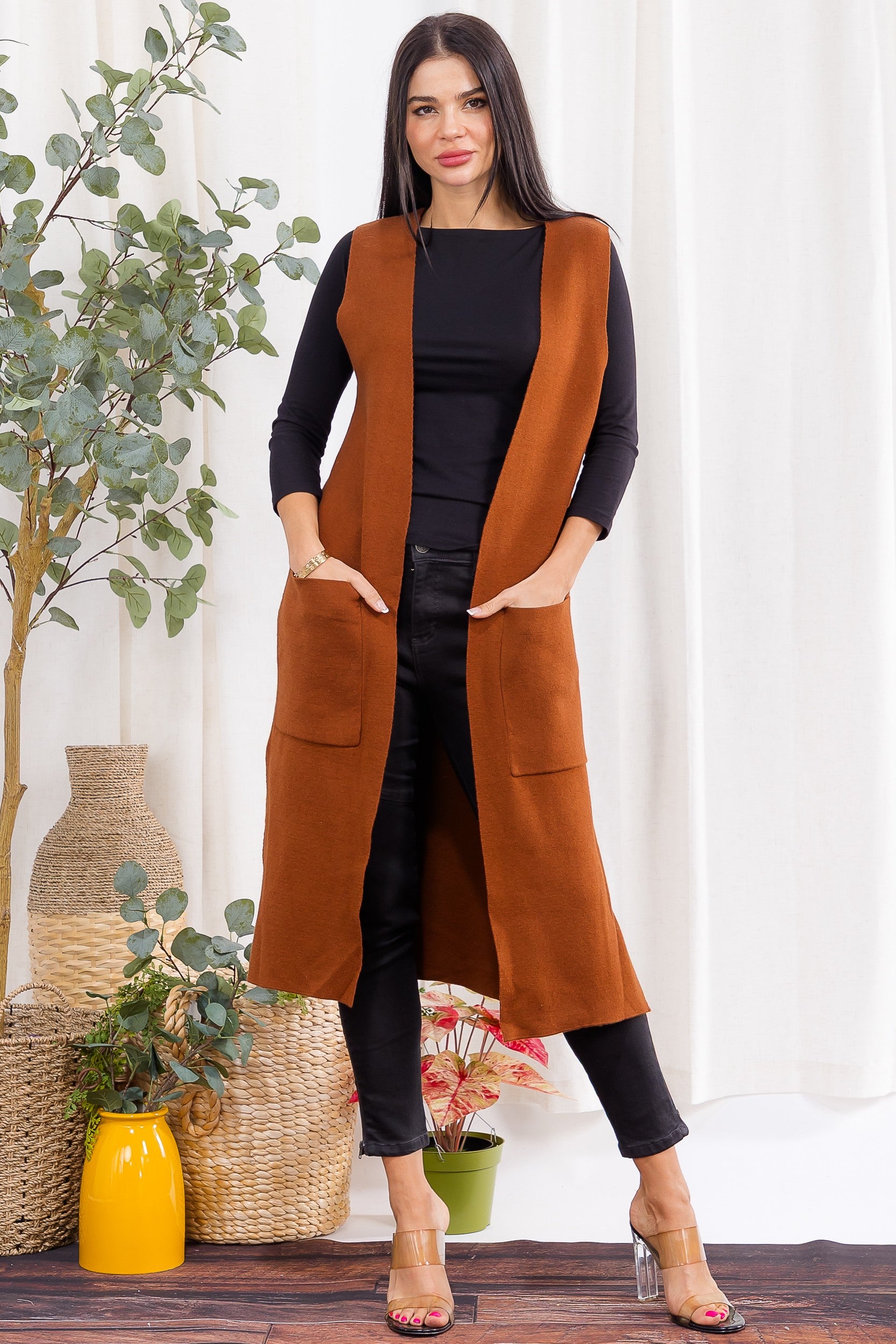 It Girl Cardigan (Rust Brown)