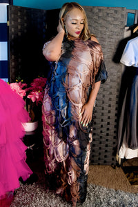 Rippled Beauty Dress/Top (Brown)