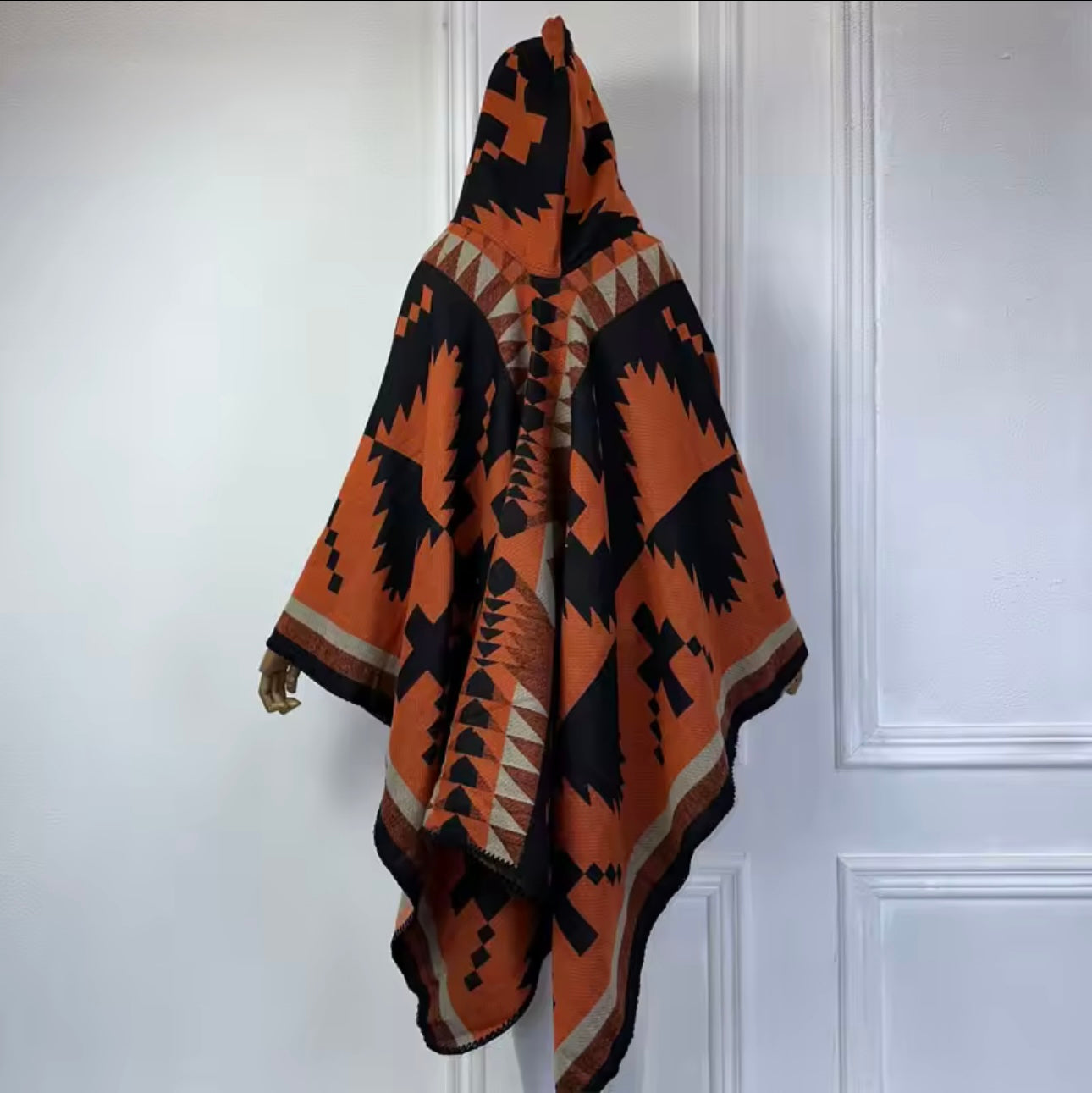 She Fabulous Vintage Cape Hoodie (Rust Brown)