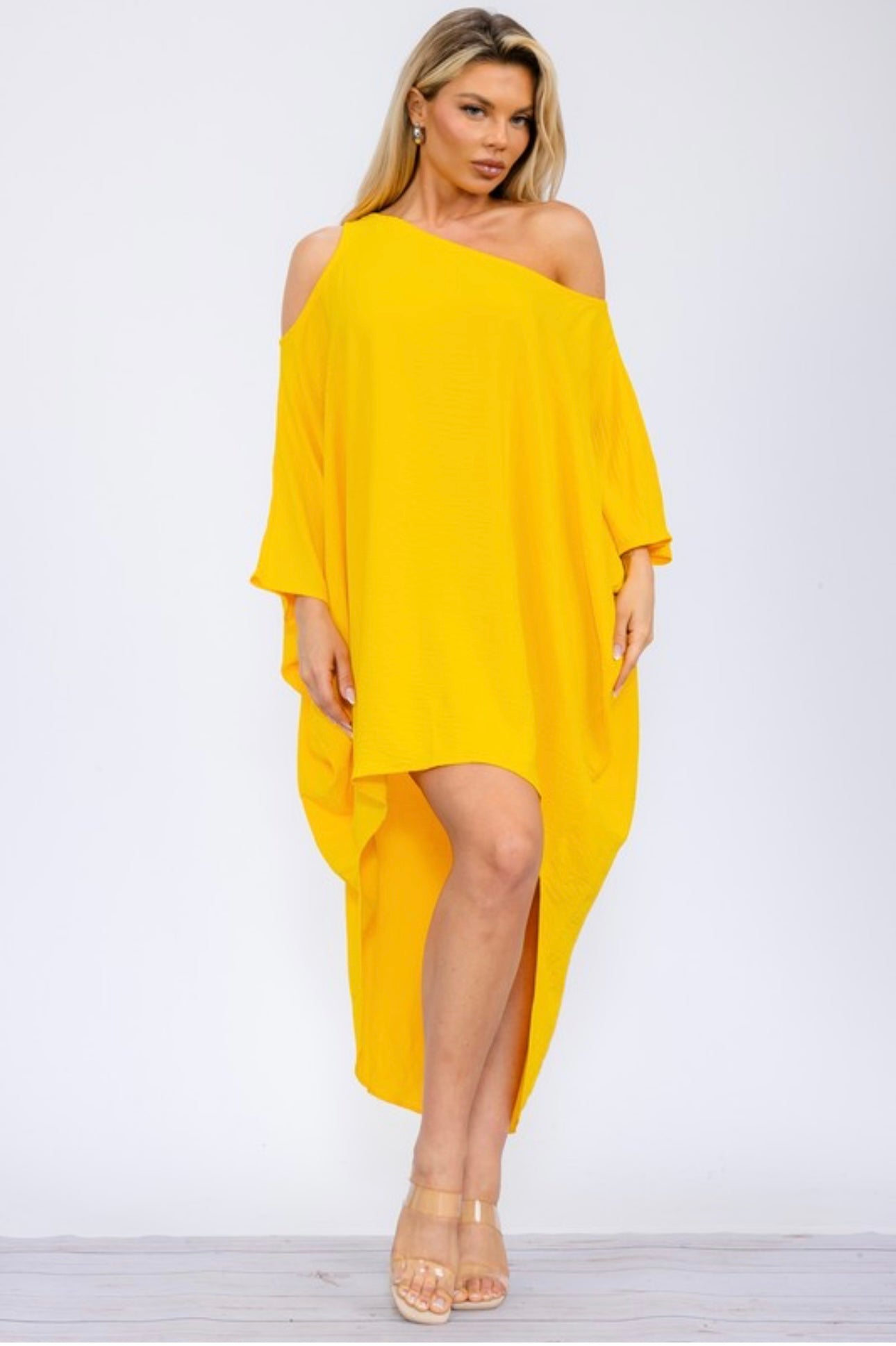 Adora Cold Shoulder Dress (Various Colors)
