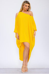 Adora Cold Shoulder Dress (Various Colors)