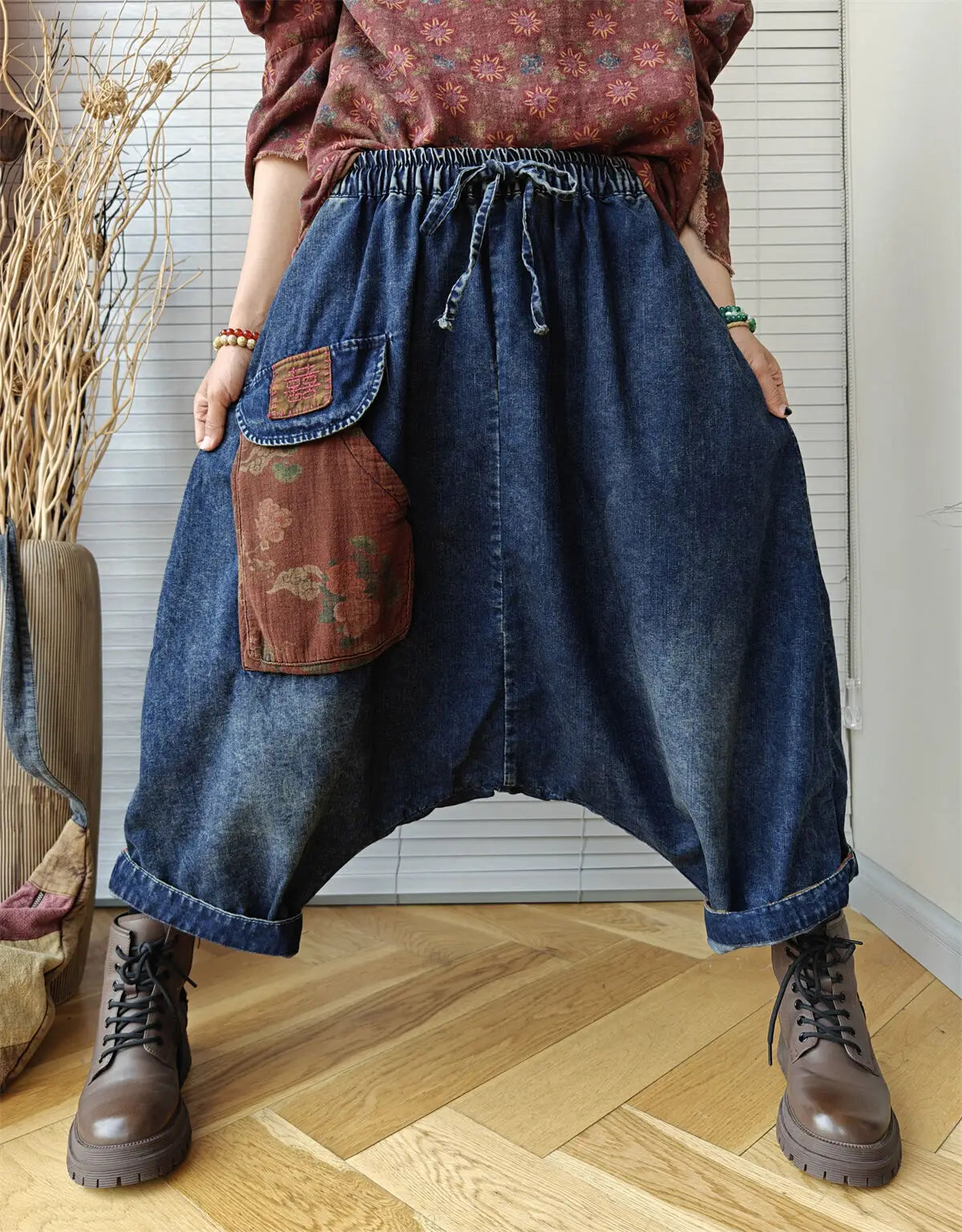 So Vintage Harem Jeans (Blue)