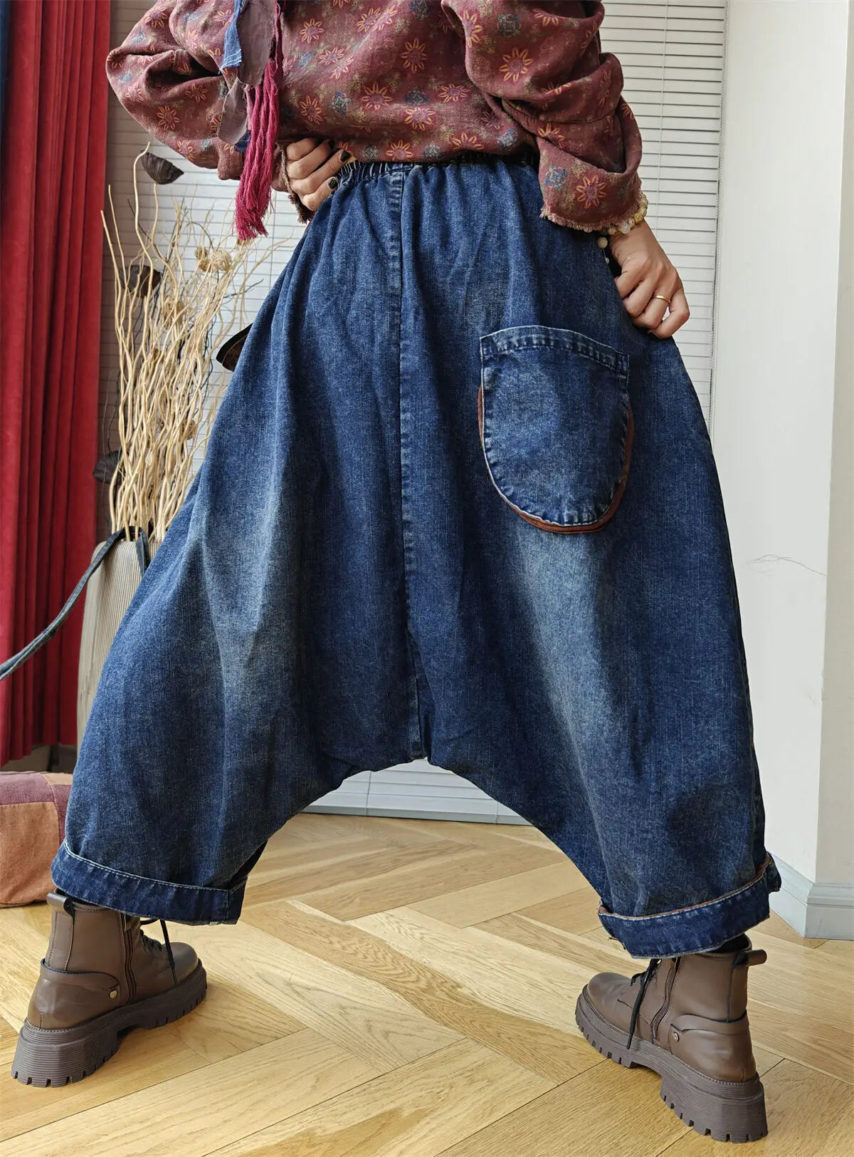 So Vintage Harem Jeans (Blue)