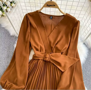 Amaze Me Midi Dress (Brown)