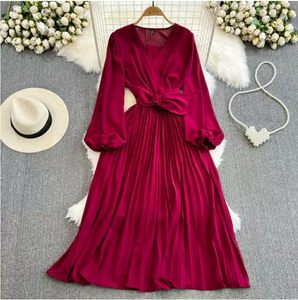 Amaze Me Midi Dress (Wine Red)