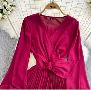 Amaze Me Midi Dress (Wine Red)