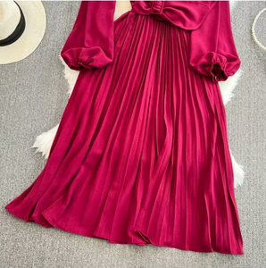 Amaze Me Midi Dress (Wine Red)