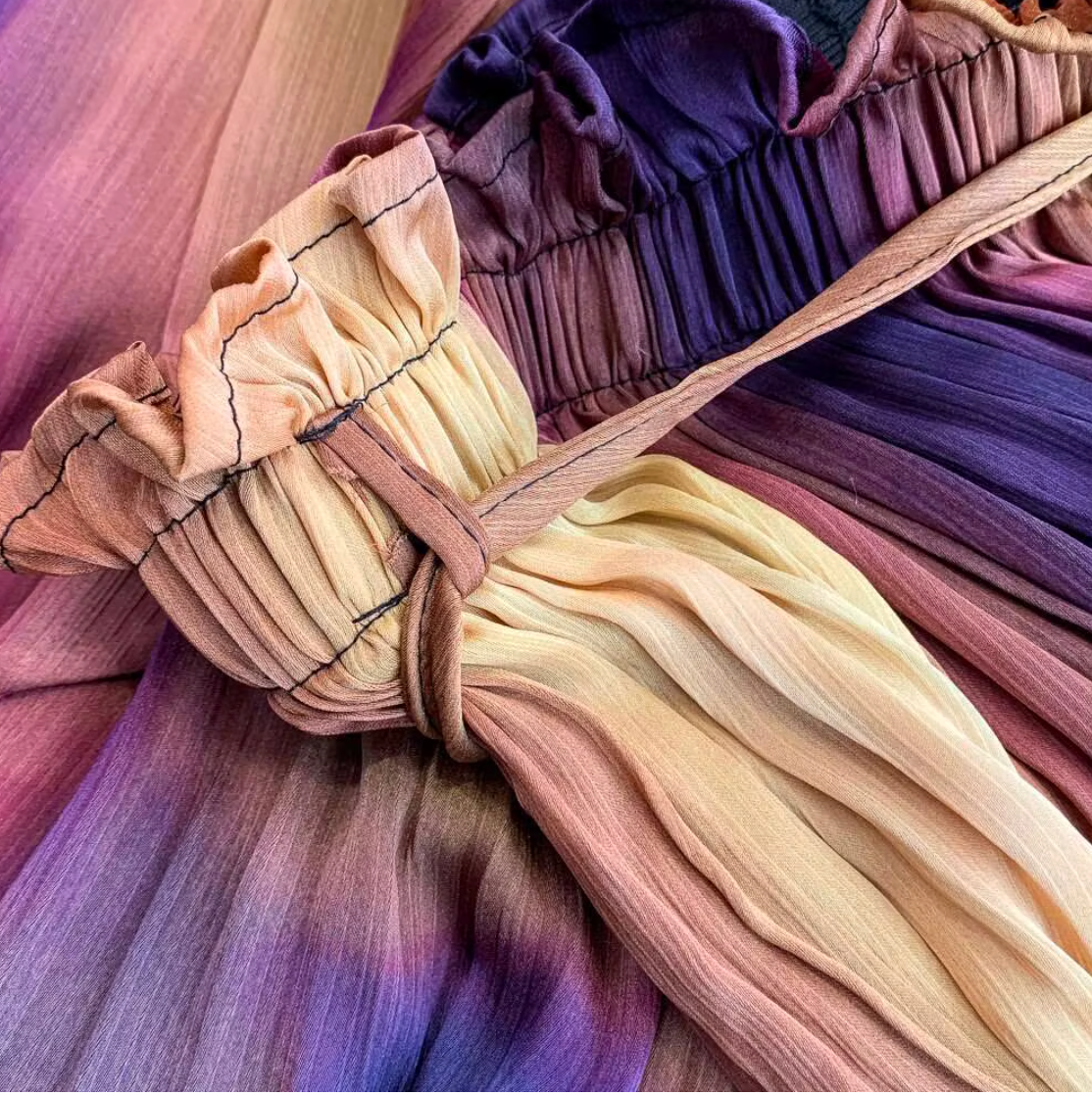 Vintage Beauty Wide Leg Set (Brown)