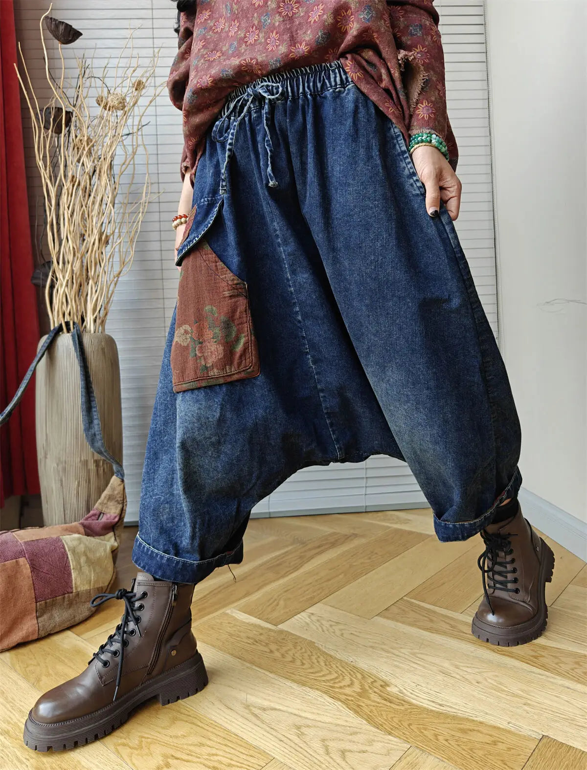So Vintage Harem Jeans (Blue)