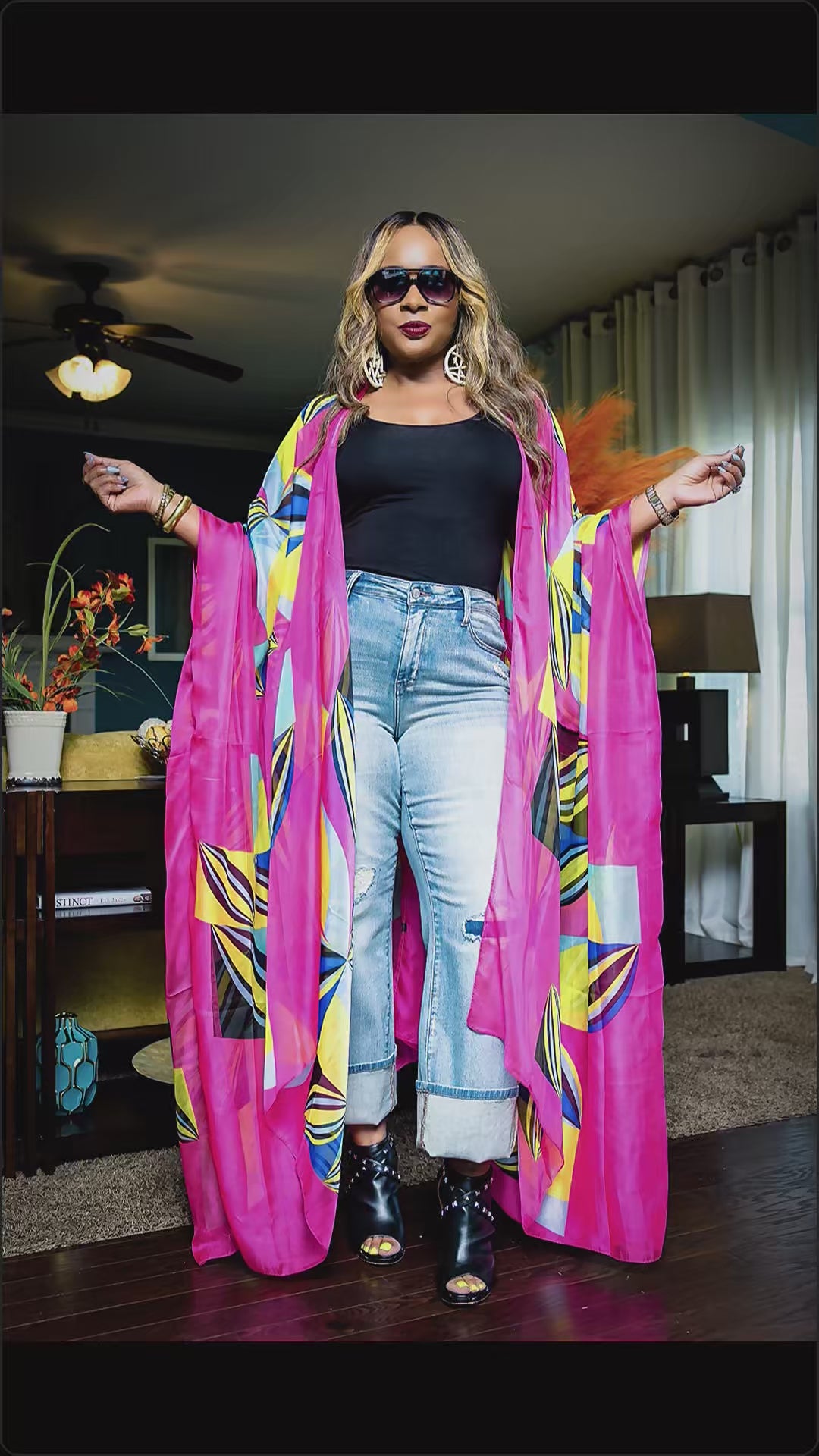Island Beauty Kimono (Pink)