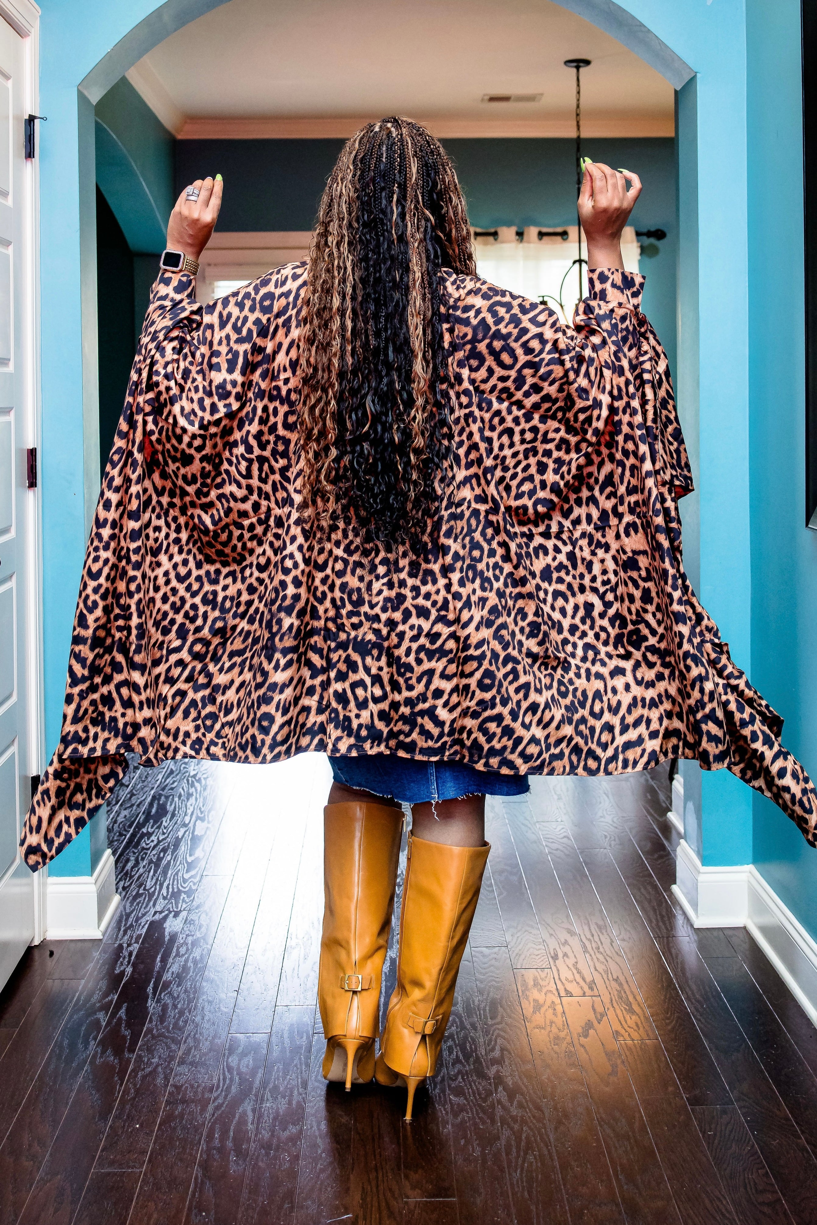 Pretty Flow Top/Dress (Leopard)