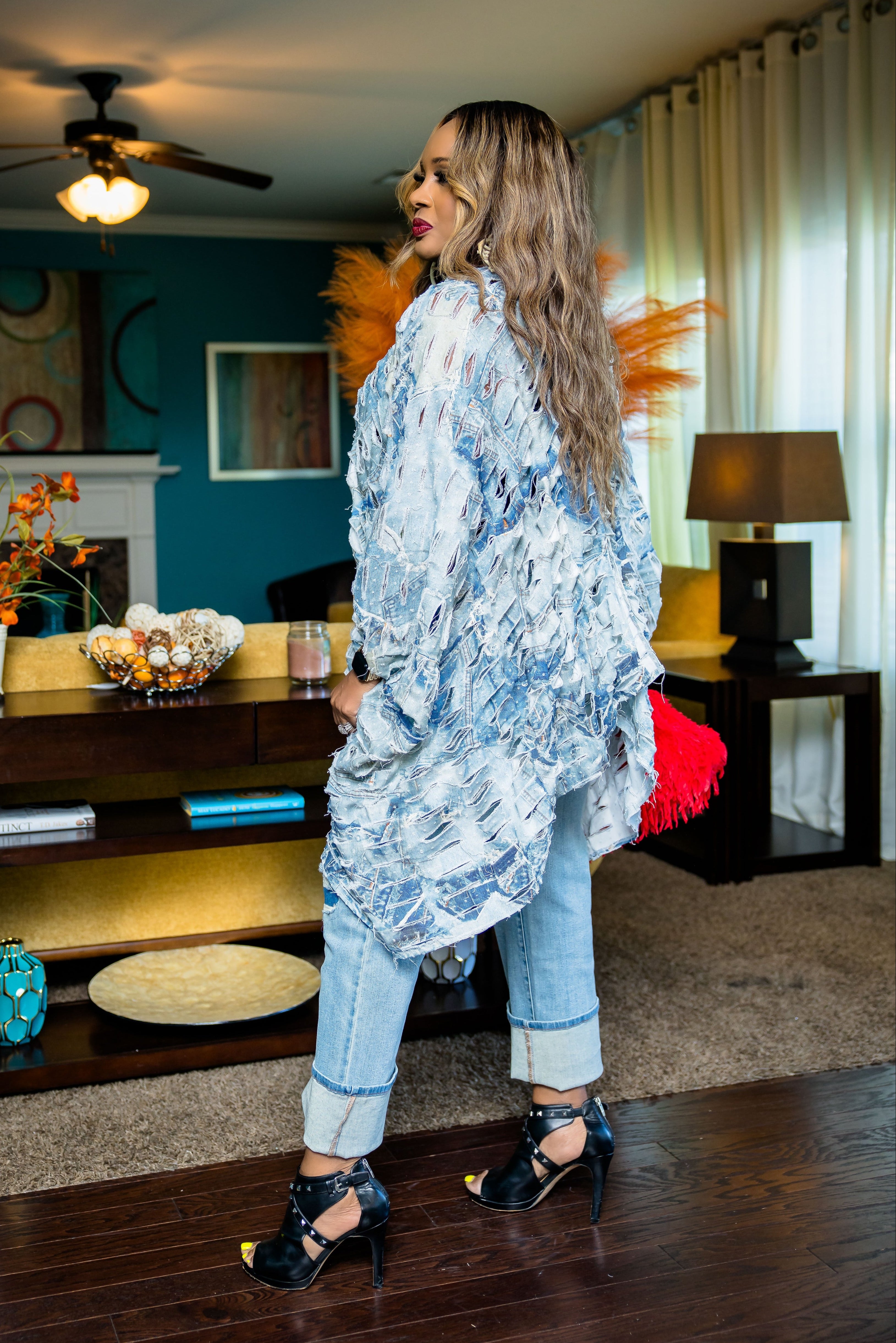 Ripped & Fabulous Tunic (Blue Denim)