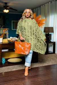 Ripped & Fabulous Tunic (Olive)