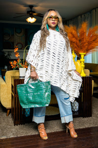 Ripped & Fabulous Tunic (Cream)