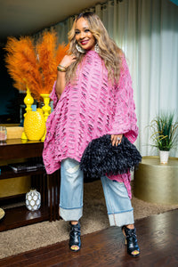 Ripped & Fabulous Tunic (Pink)