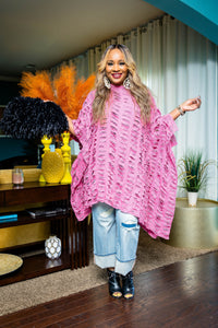 Ripped & Fabulous Tunic (Pink)