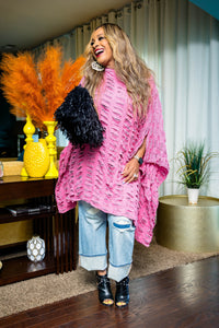 Ripped & Fabulous Tunic (Pink)
