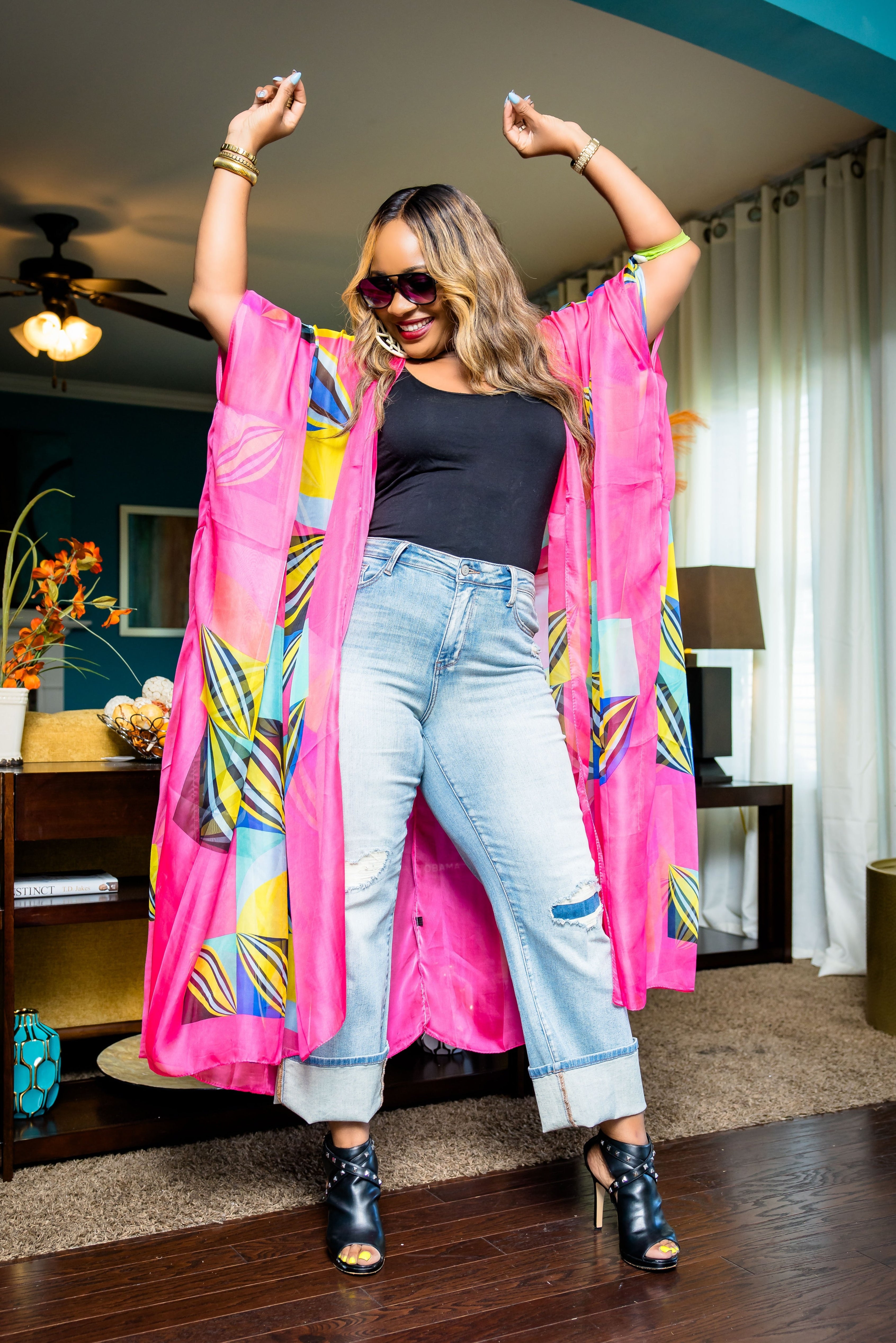 Island Beauty Kimono (Pink)