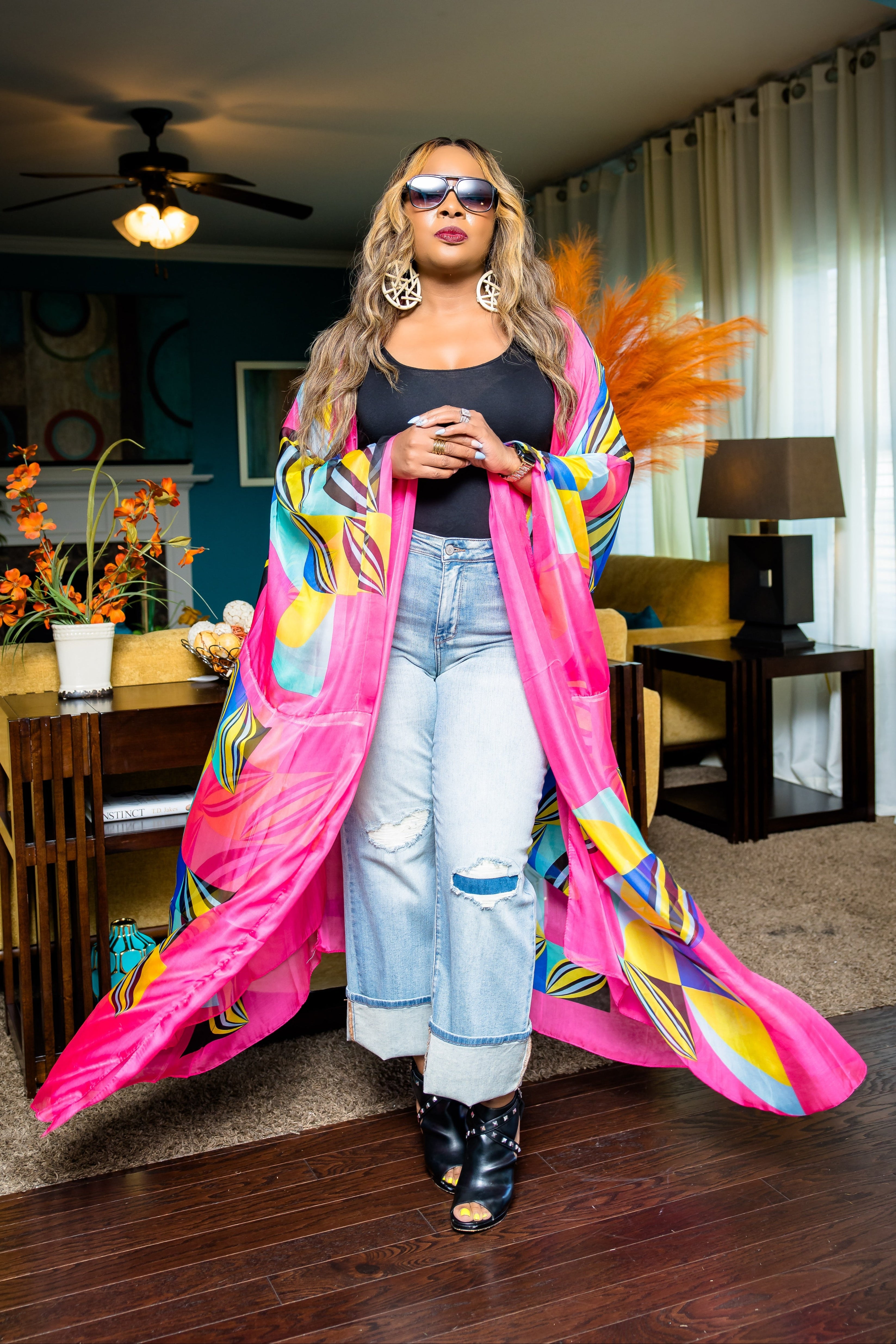 Island Beauty Kimono (Pink)