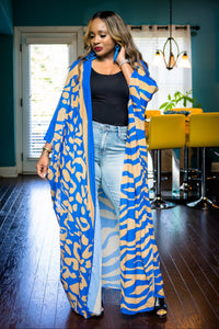 All About You Kimono (Blue/Gold)