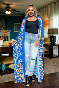 All About You Kimono (Blue/Gold)