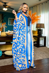 All About You Kimono (Blue/Gold)