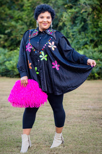 FABULOUS GEMS TOP BY TRISH M (black)