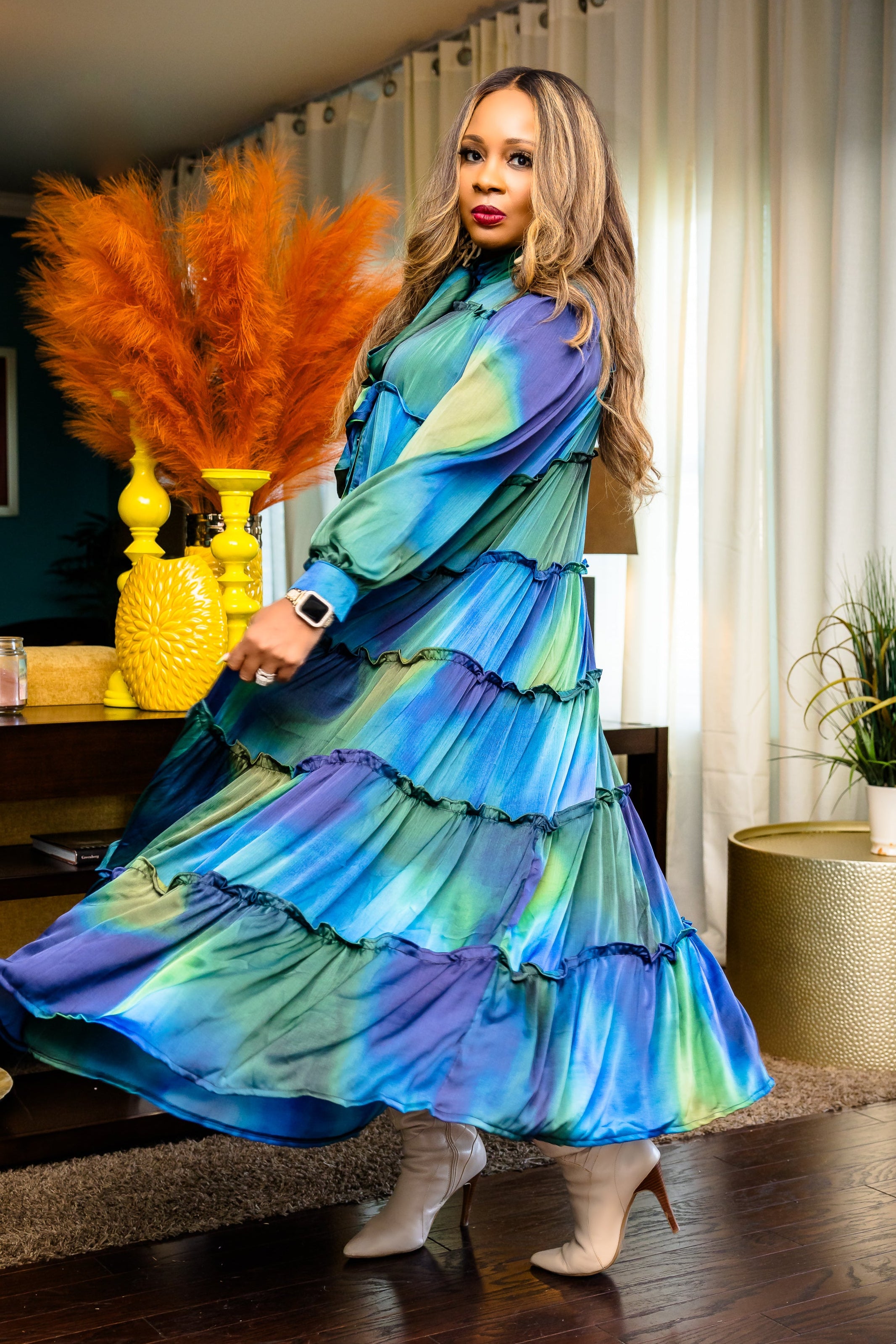 Vintage Beauty Maxi (Blue)