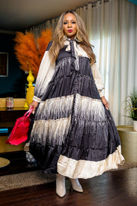 Vintage Beauty Maxi (Black/Cream)