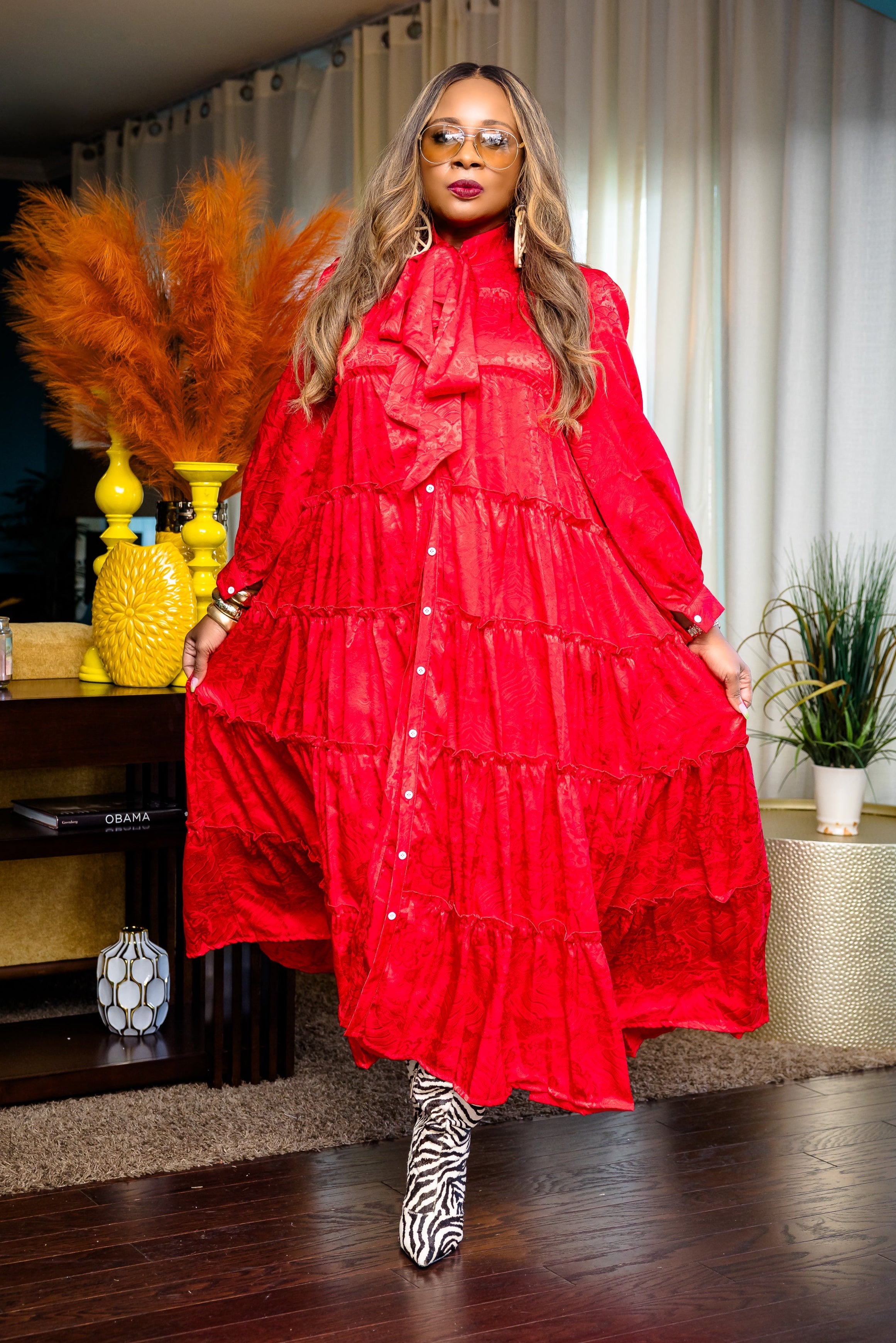 Vintage Beauty Maxi (red)