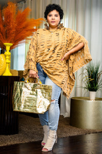 Ripped & Fabulous Tunic (Tan)