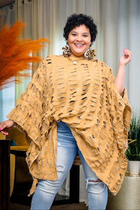 Ripped & Fabulous Tunic (Tan)