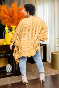 Ripped & Fabulous Tunic (Tan)