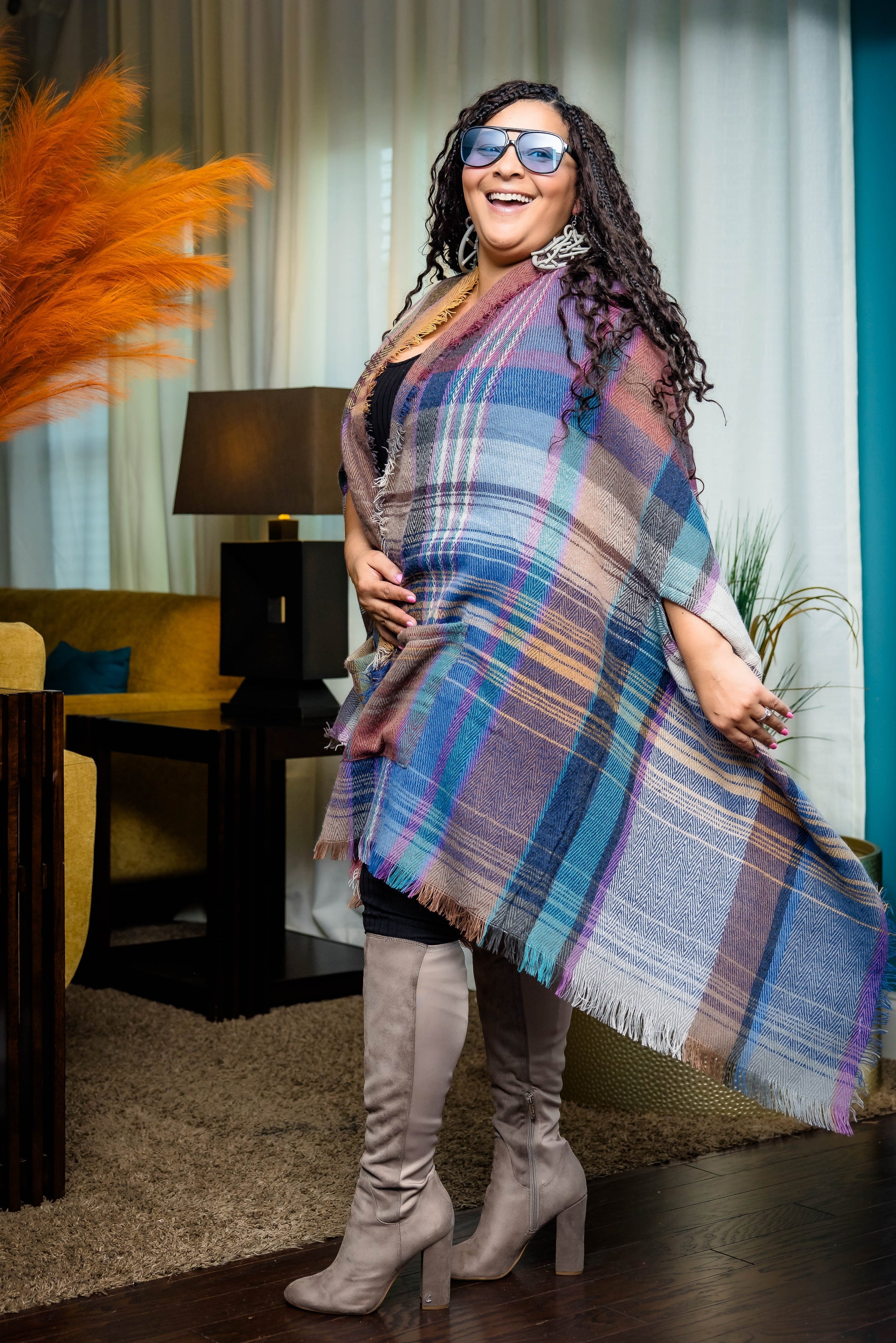 Fall Ready Cape Poncho (Camel)