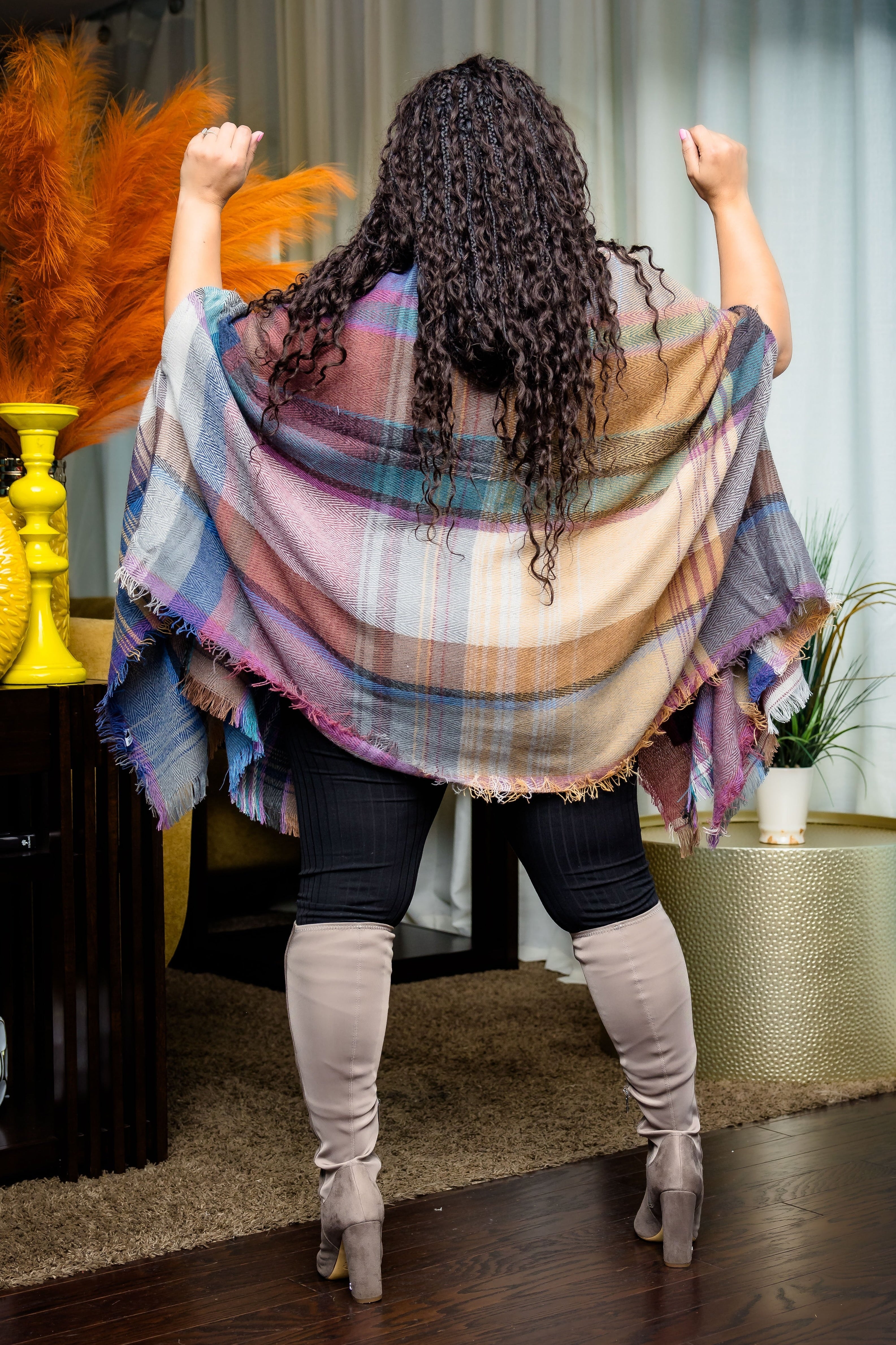 Fall Ready Cape Poncho (Camel)