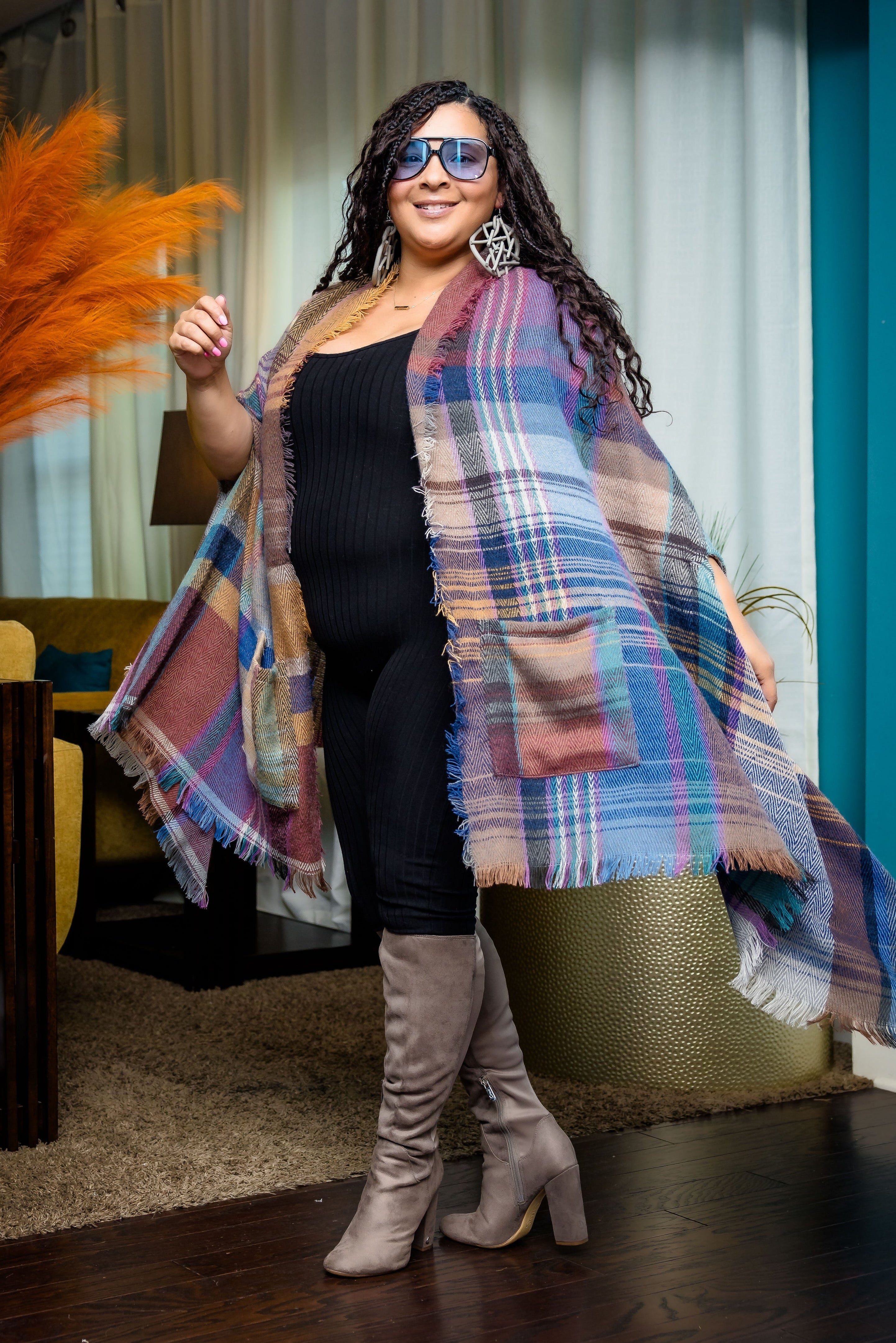 Fall Ready Cape Poncho (Camel)