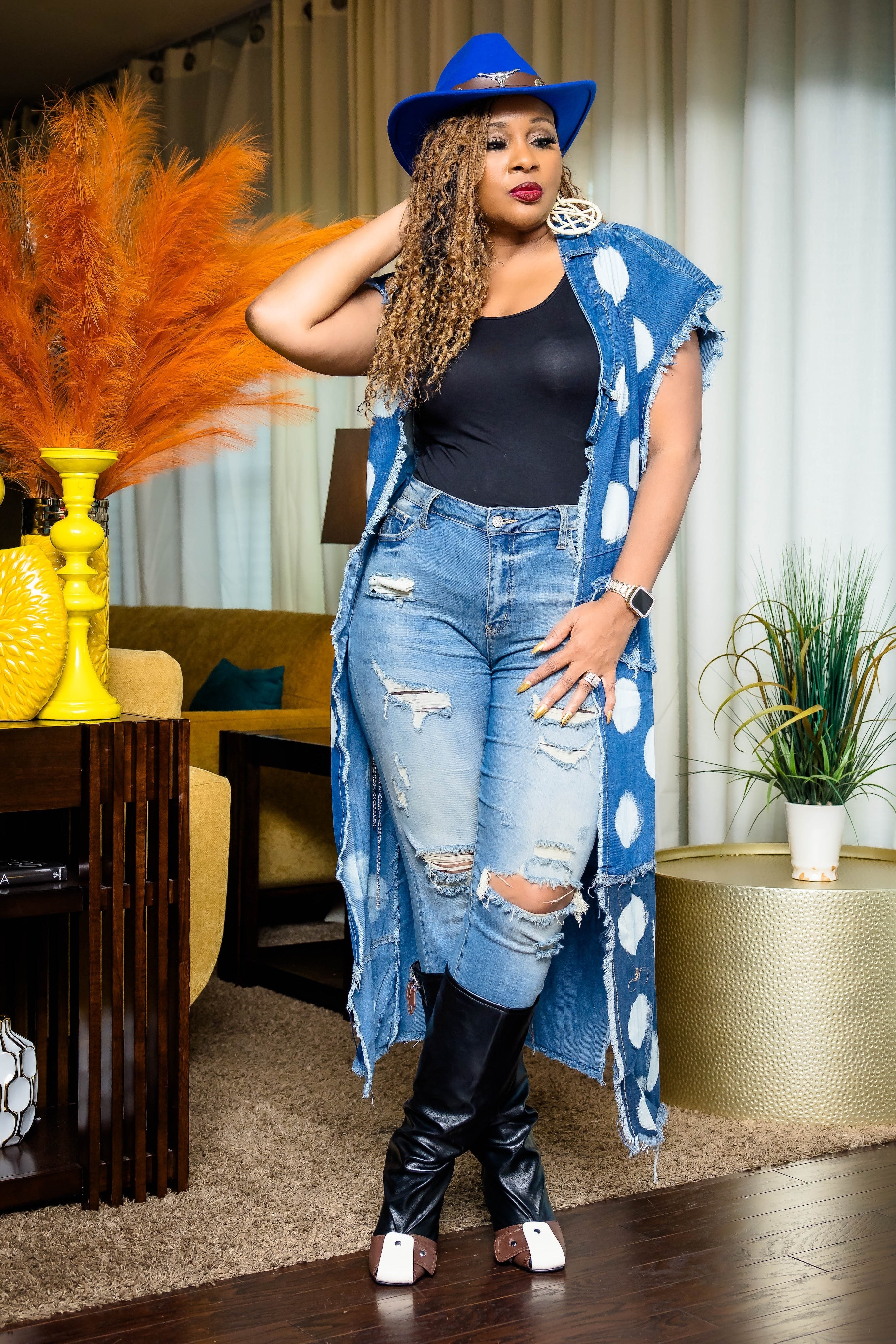 Vintage Blues Duster