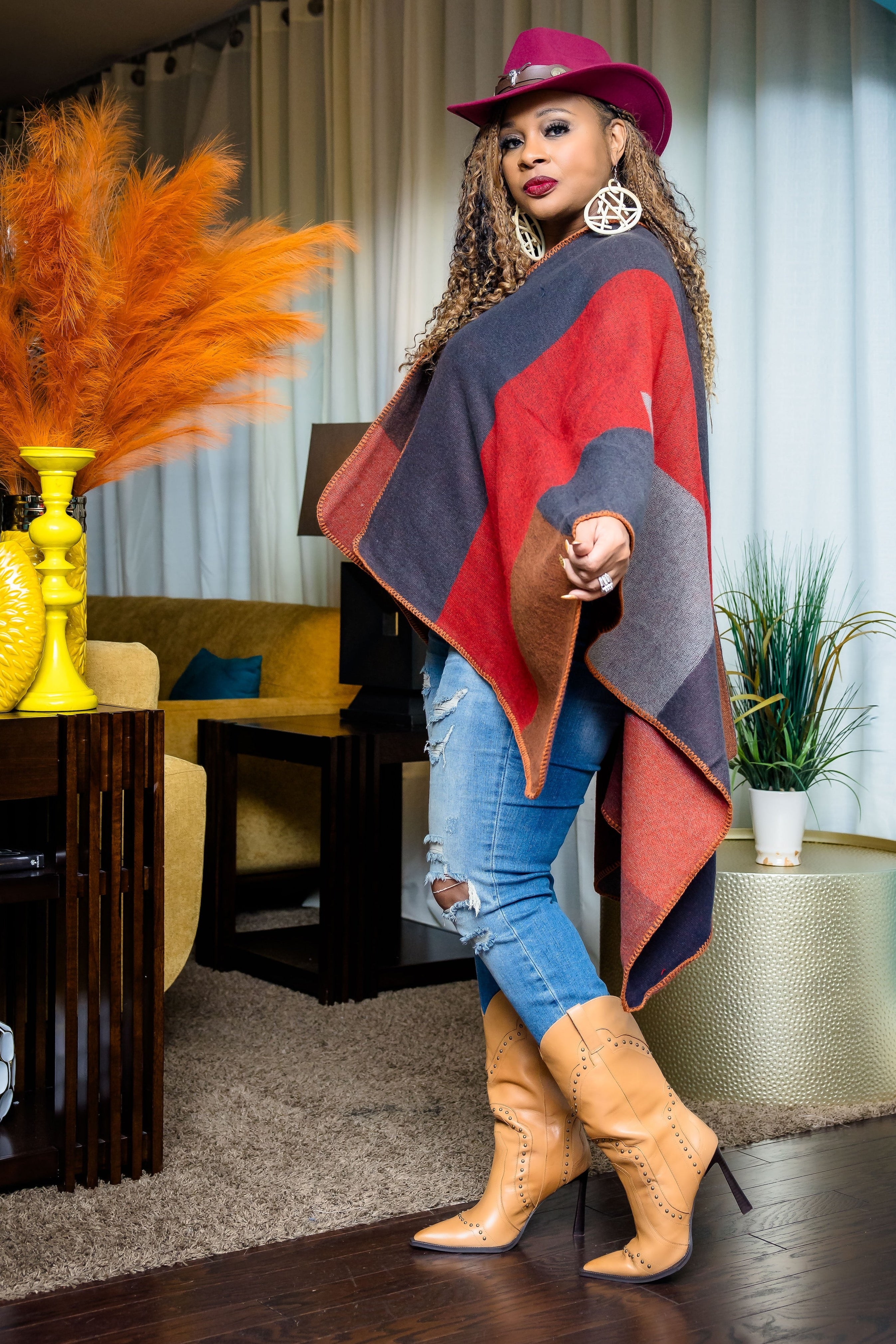 Fall Queen Cape Poncho (Various)