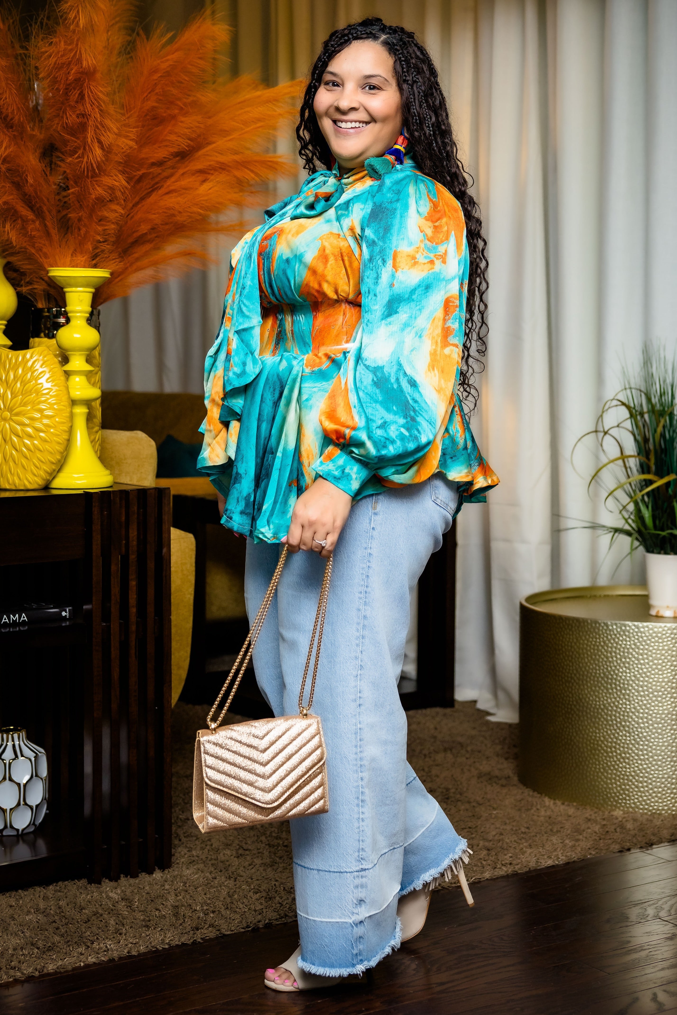 Vintage Beauty Top (Teal)