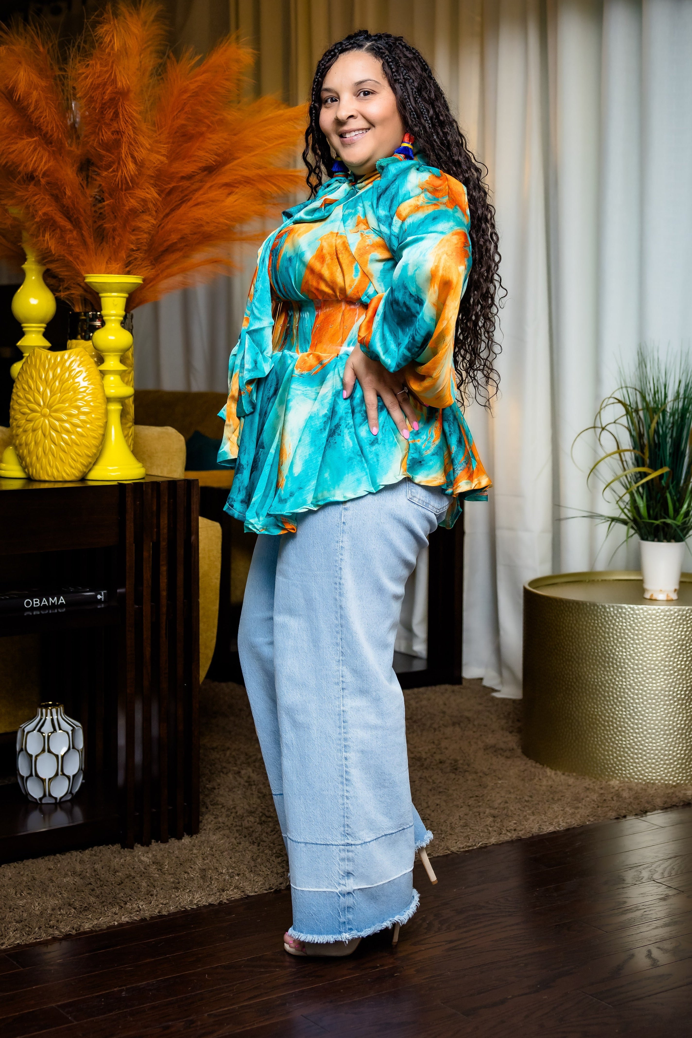 Vintage Beauty Top (Teal)