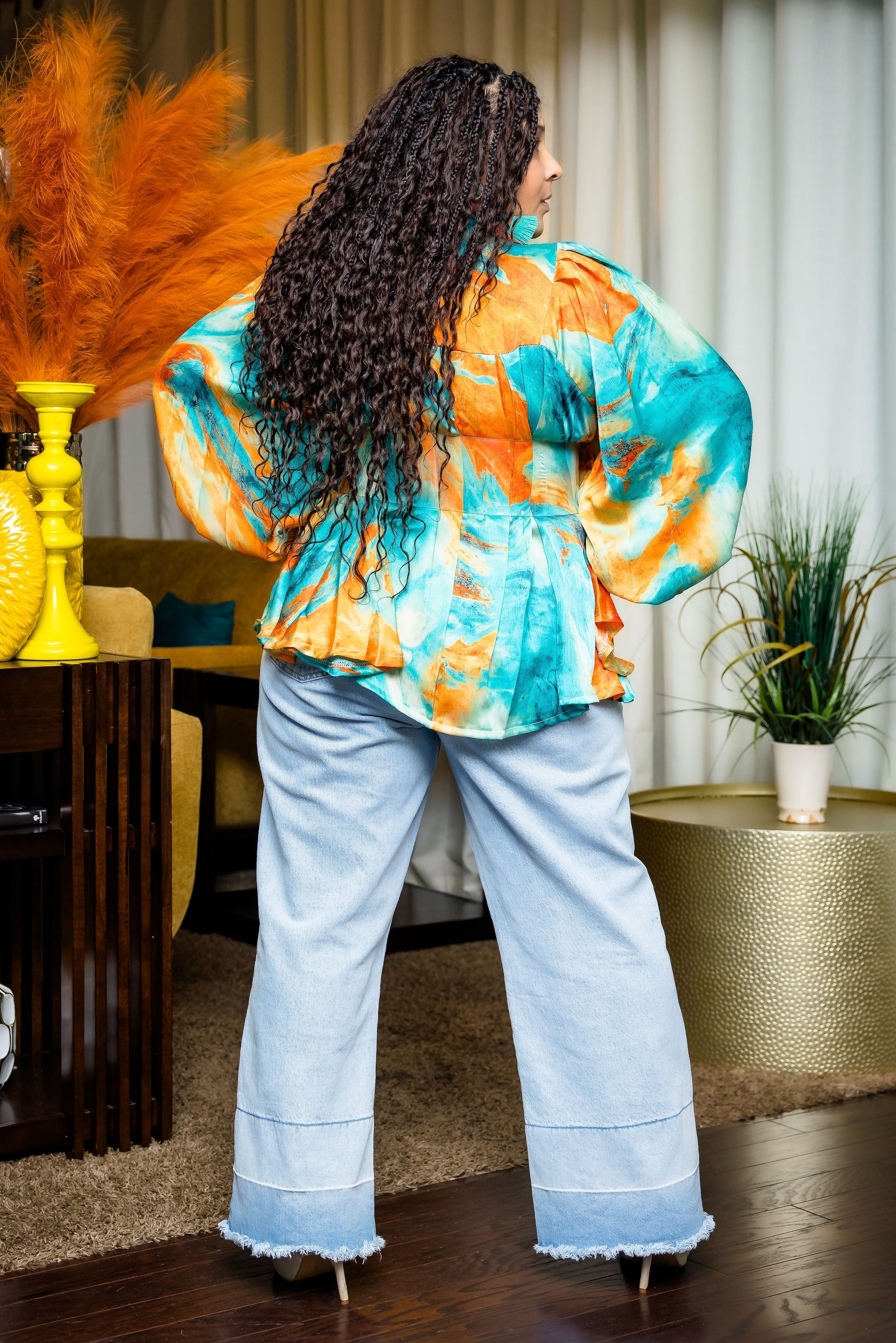 Vintage Beauty Top (Teal)