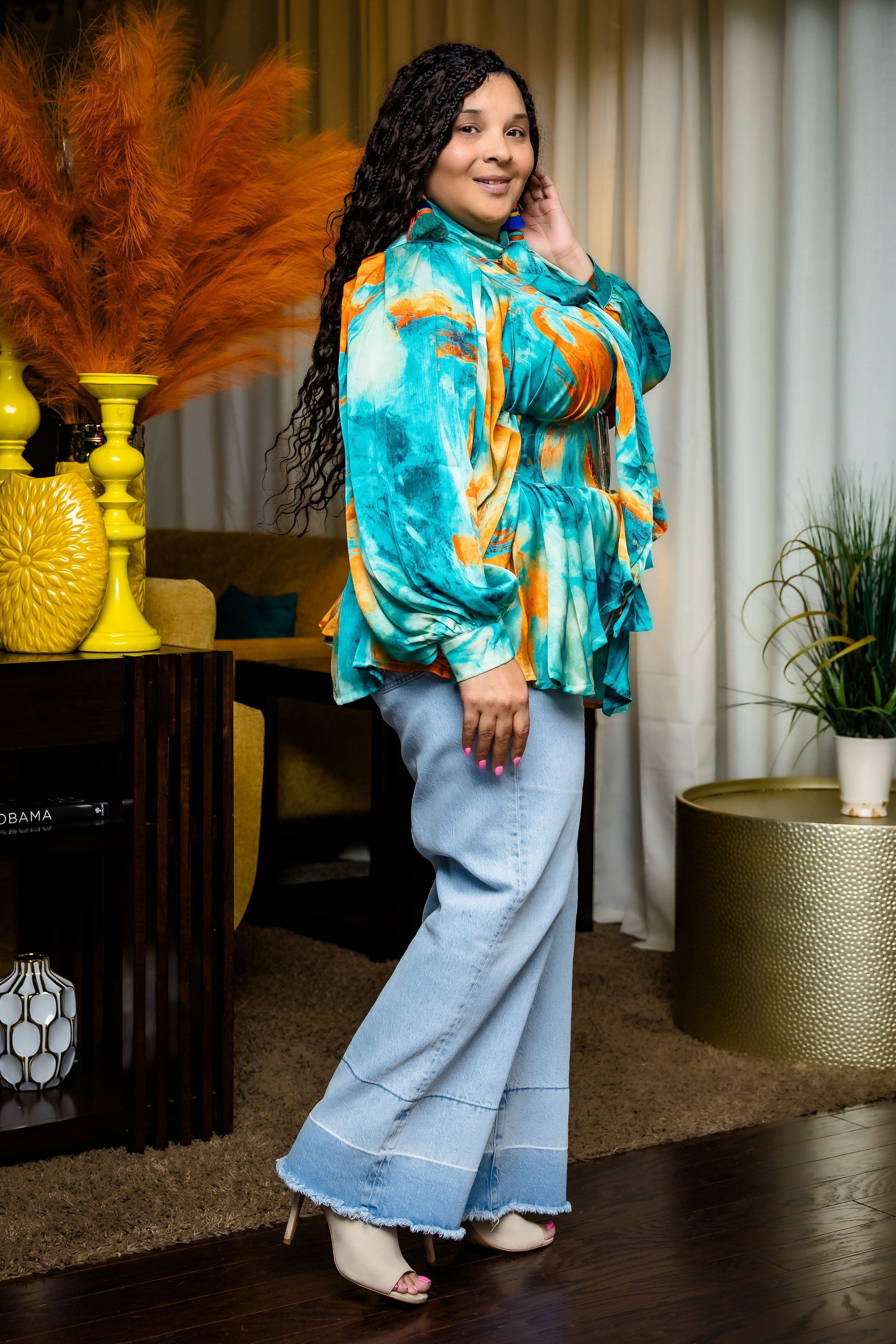 Vintage Beauty Top (Teal)